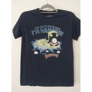 Goodie Two Sleeves "You Won't Like Me When I'm Hangry." T-SHIRT Blue Women's S